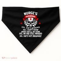 Nurse's Husband USA-Made Doggie Bandana thumb 0