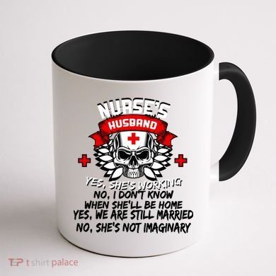 Nurse's Husband Coffee Mug back