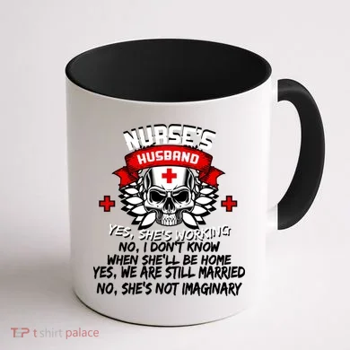 Nurse's Husband Coffee Mug back