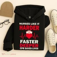 Nurses Like It CPR Save Lives Hoodie thumb 4