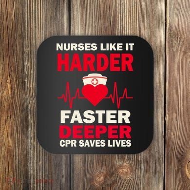 Nurses Like It CPR Save Lives Coaster