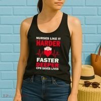 Nurses Like It CPR Save Lives Women's Tank Top thumb 2