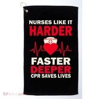 Nurses Like It CPR Save Lives Golf Towel thumb 0