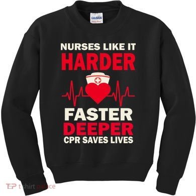 Nurses Like It CPR Save Lives Kids Sweatshirt