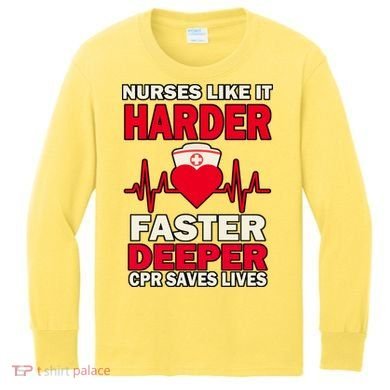 Nurses Like It CPR Save Lives Kids Long Sleeve Shirt
