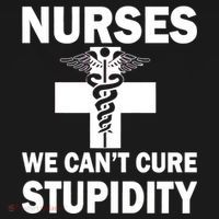 Nurses We Can't Cure Stupidity Doggie Tank thumb 4