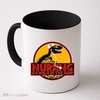 Nursing Is A Walk In The Park Funny Coffee Mug thumb 0