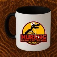 Nursing Is A Walk In The Park Funny Coffee Mug thumb 2
