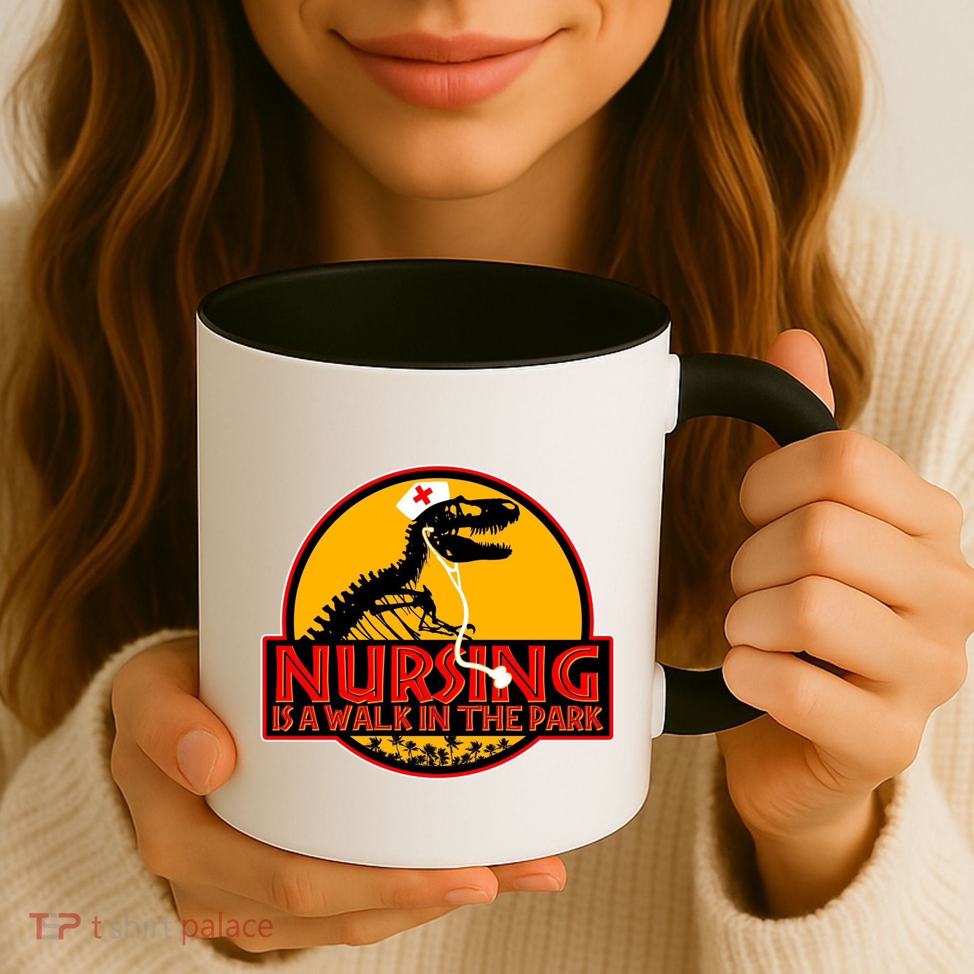 Nursing Is A Walk In The Park Funny Coffee Mug