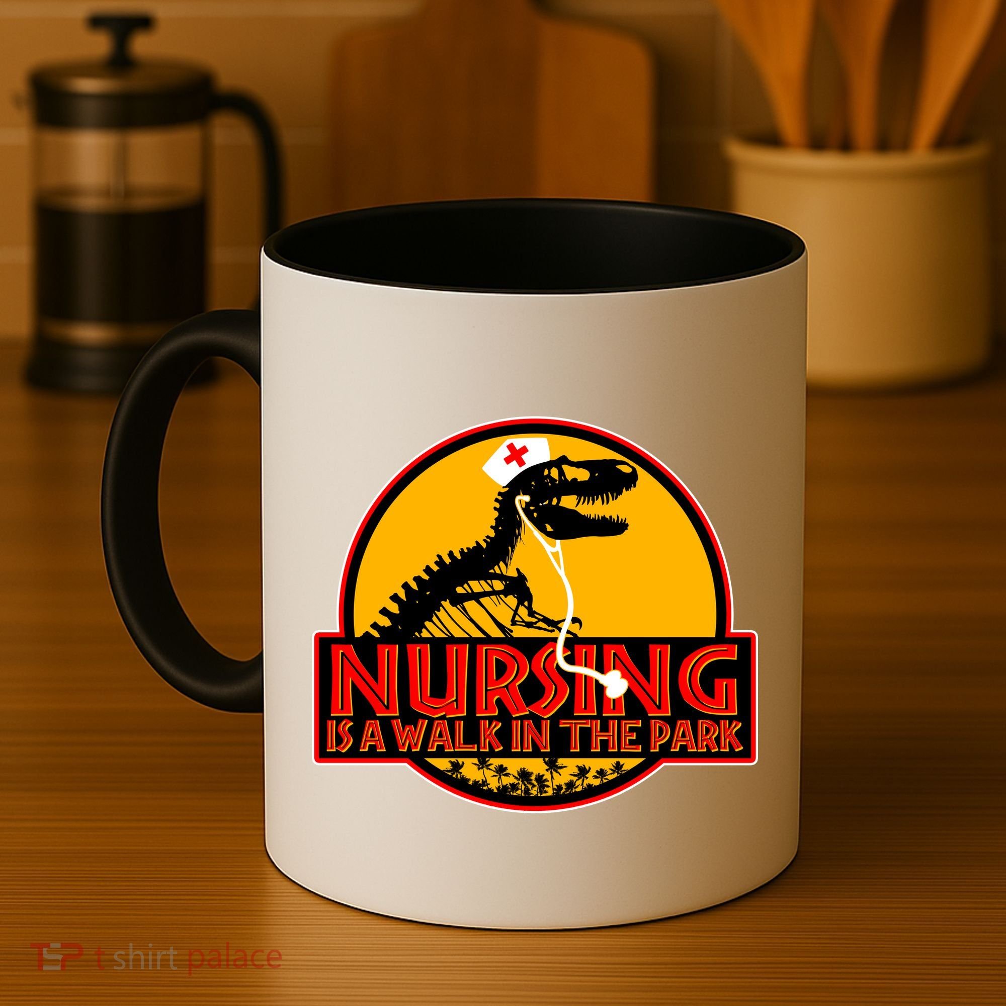 Nursing Is A Walk In The Park Funny Coffee Mug