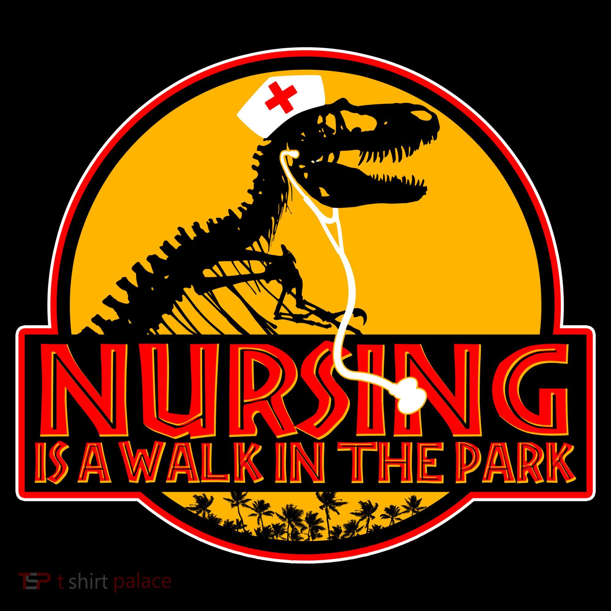 Nursing Is A Walk In The Park Funny Women's Hoodie