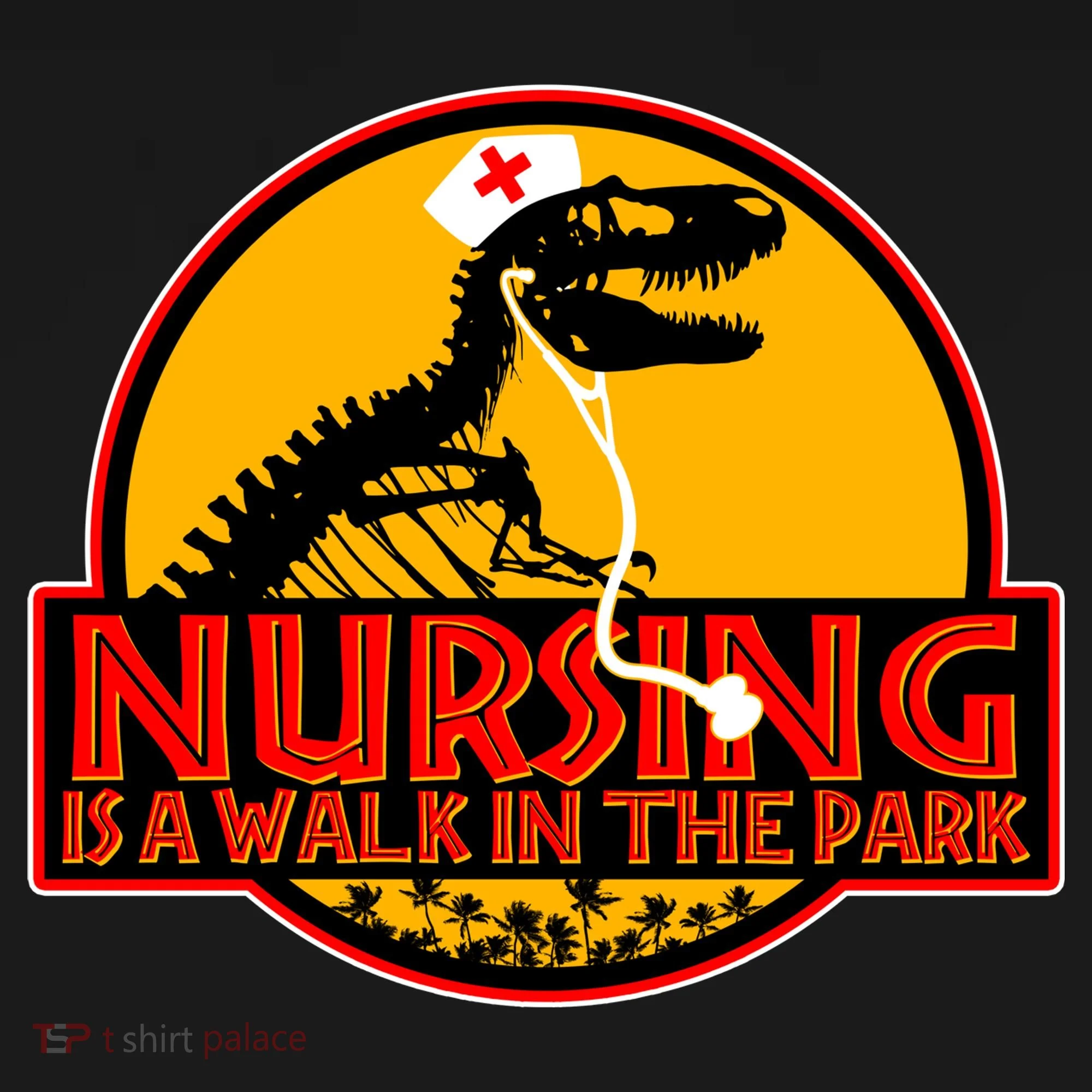 Nursing Is A Walk In The Park Funny Women's Hoodie