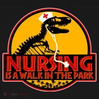 Nursing Is A Walk In The Park Funny Ornament thumb 1