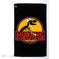 Nursing Is A Walk In The Park Funny Golf Towel thumb 0