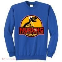 Nursing Is A Walk In The Park Funny Sweatshirt thumb 0