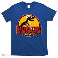 Nursing Is A Walk In The Park Funny T-Shirt thumb 0