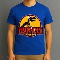 Nursing Is A Walk In The Park Funny T-Shirt thumb 3