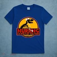 Nursing Is A Walk In The Park Funny T-Shirt thumb 5