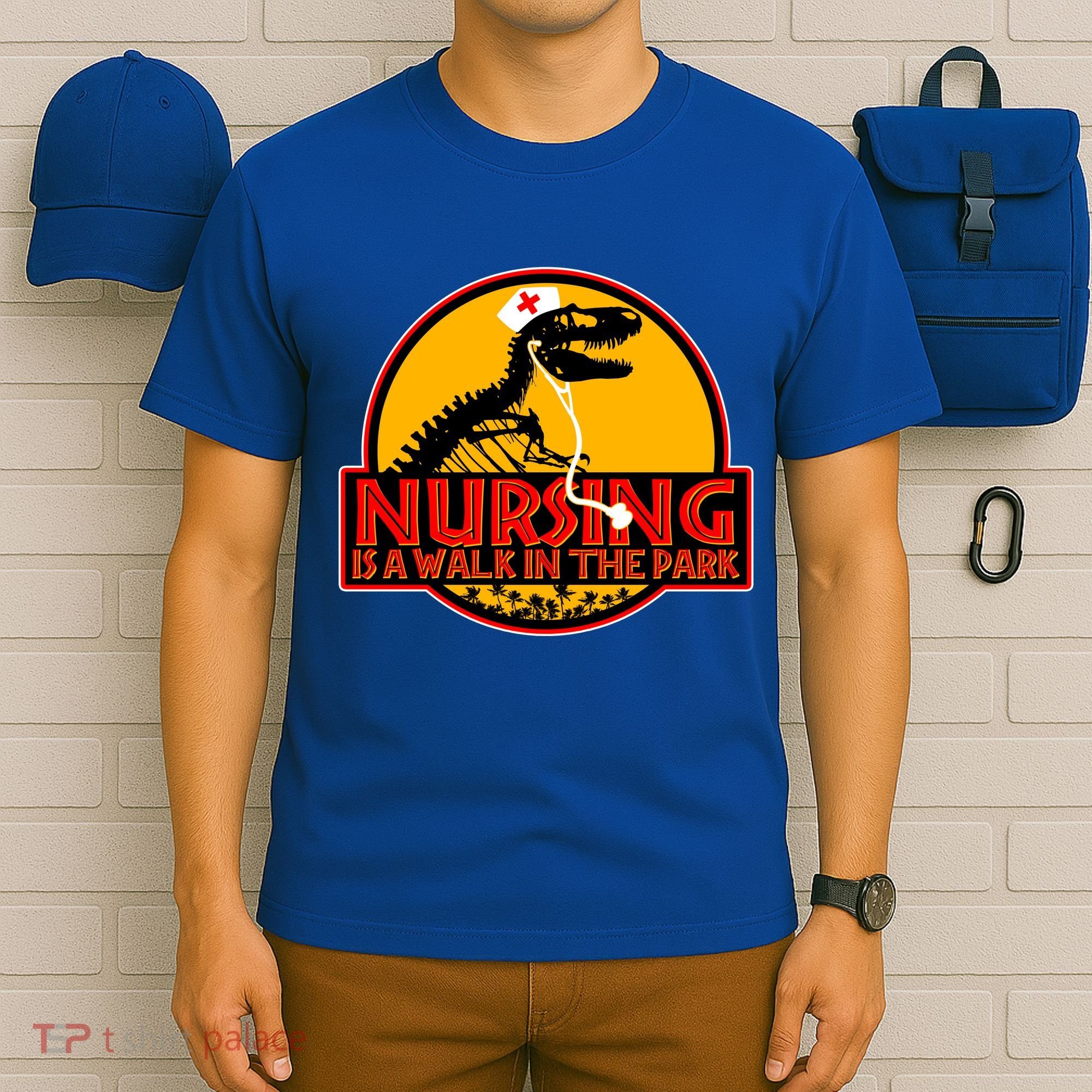 Nursing Is A Walk In The Park Funny T-Shirt