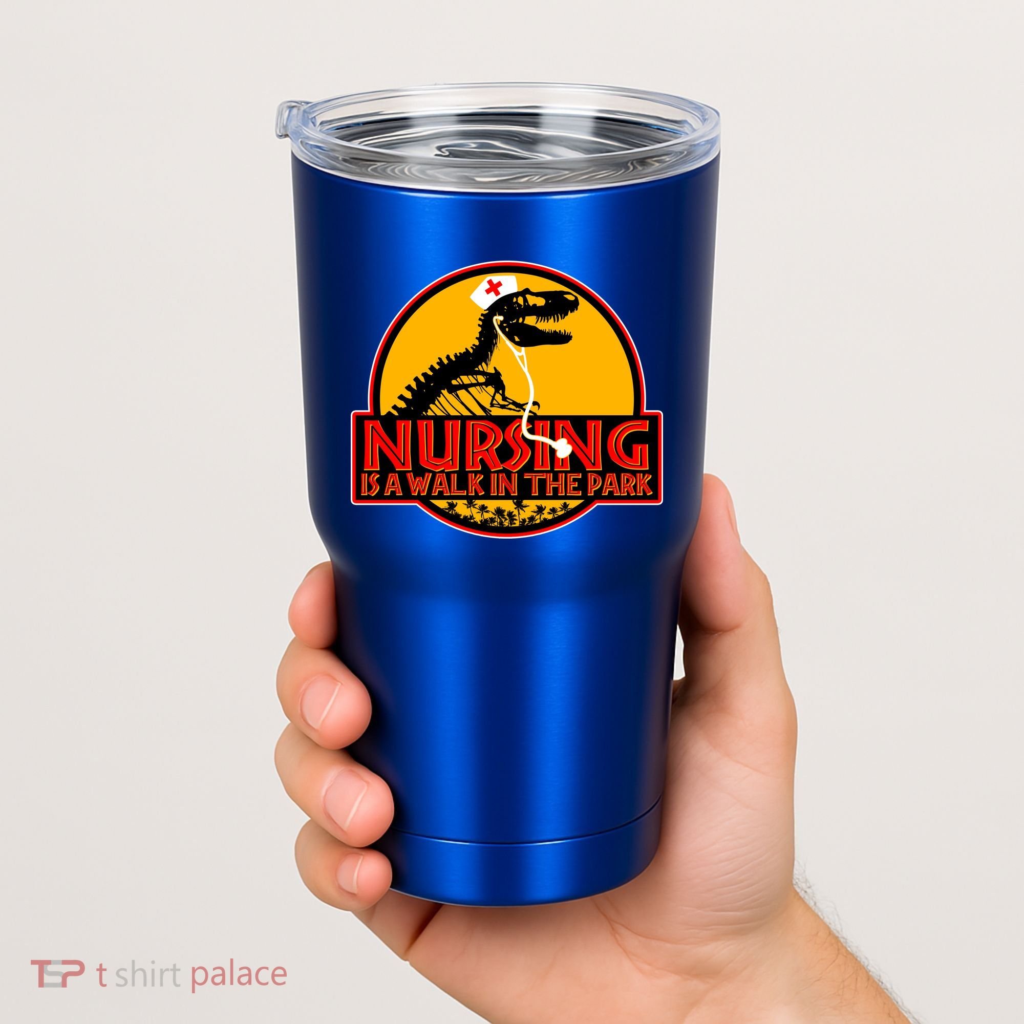 Nursing Is A Walk In The Park Funny Tumbler