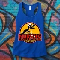 Nursing Is A Walk In The Park Funny Women's Tank Top thumb 3