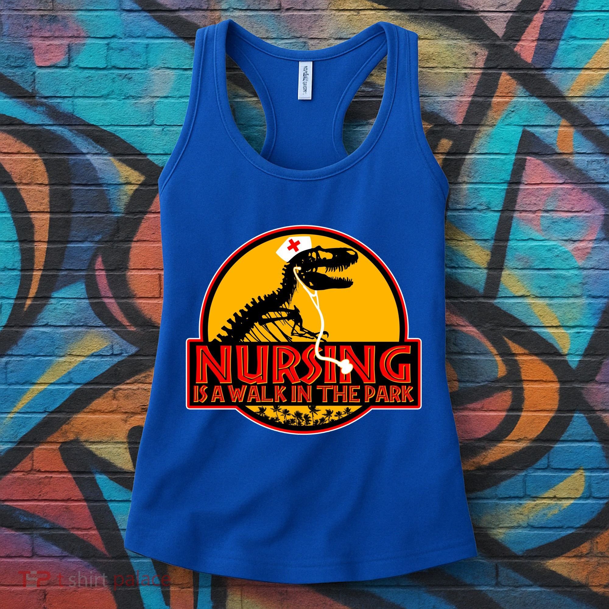 Nursing Is A Walk In The Park Funny Women's Tank Top