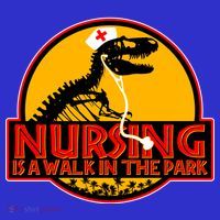 Nursing Is A Walk In The Park Funny Baby Bodysuit thumb 2