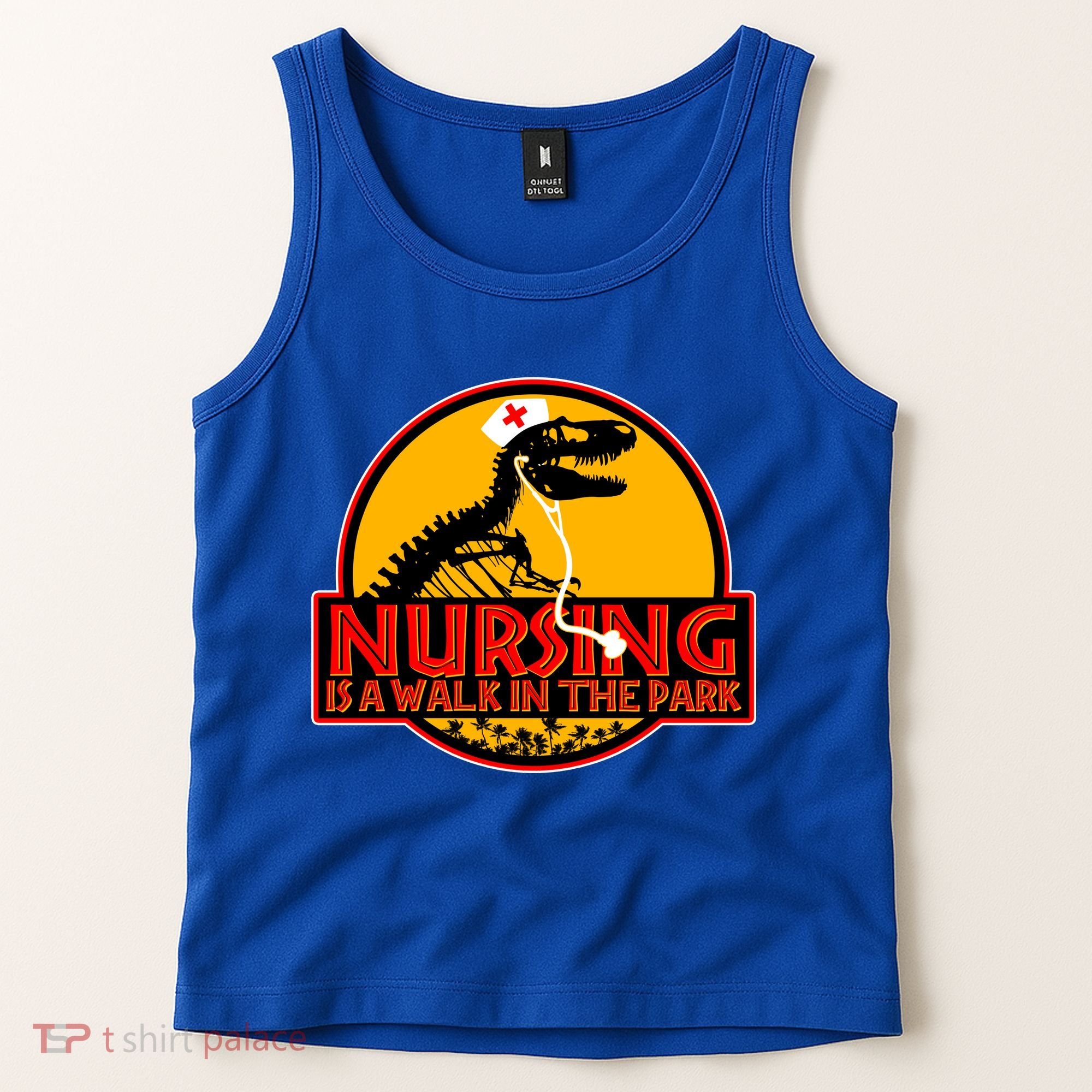 Nursing Is A Walk In The Park Funny Tank Top