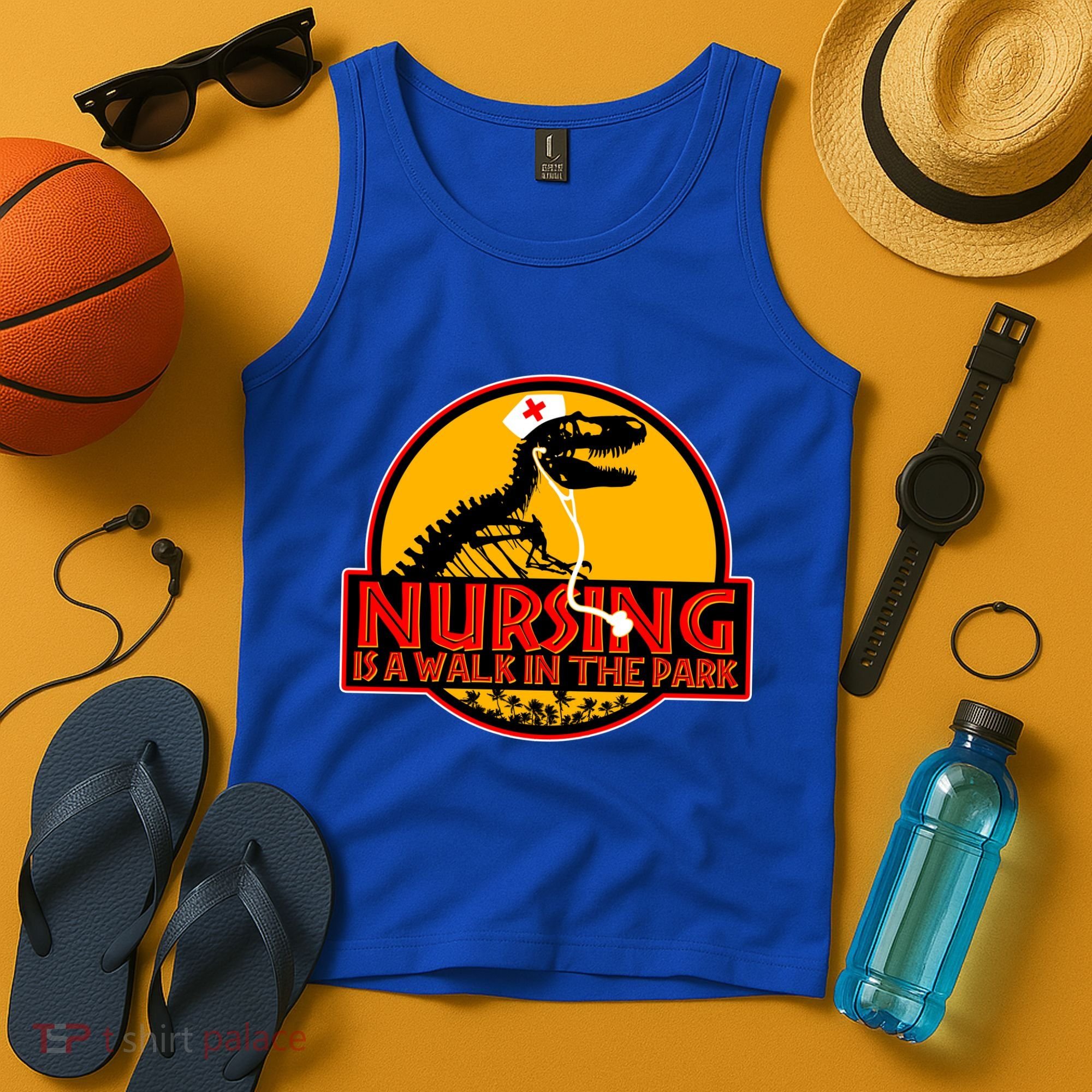 Nursing Is A Walk In The Park Funny Tank Top