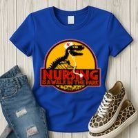 Nursing Is A Walk In The Park Funny Women's T-Shirt thumb 3