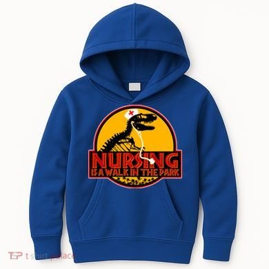 Nursing Is A Walk In The Park Funny Kids Hoodie