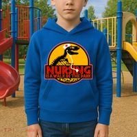 Nursing Is A Walk In The Park Funny Kids Hoodie thumb 2