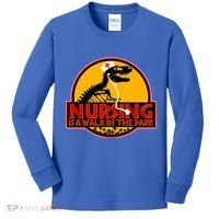 Nursing Is A Walk In The Park Funny Kids Long Sleeve Shirt thumb 0