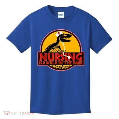Nursing Is A Walk In The Park Funny Kids T-Shirt