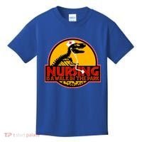 Nursing Is A Walk In The Park Funny Kids T-Shirt thumb 0