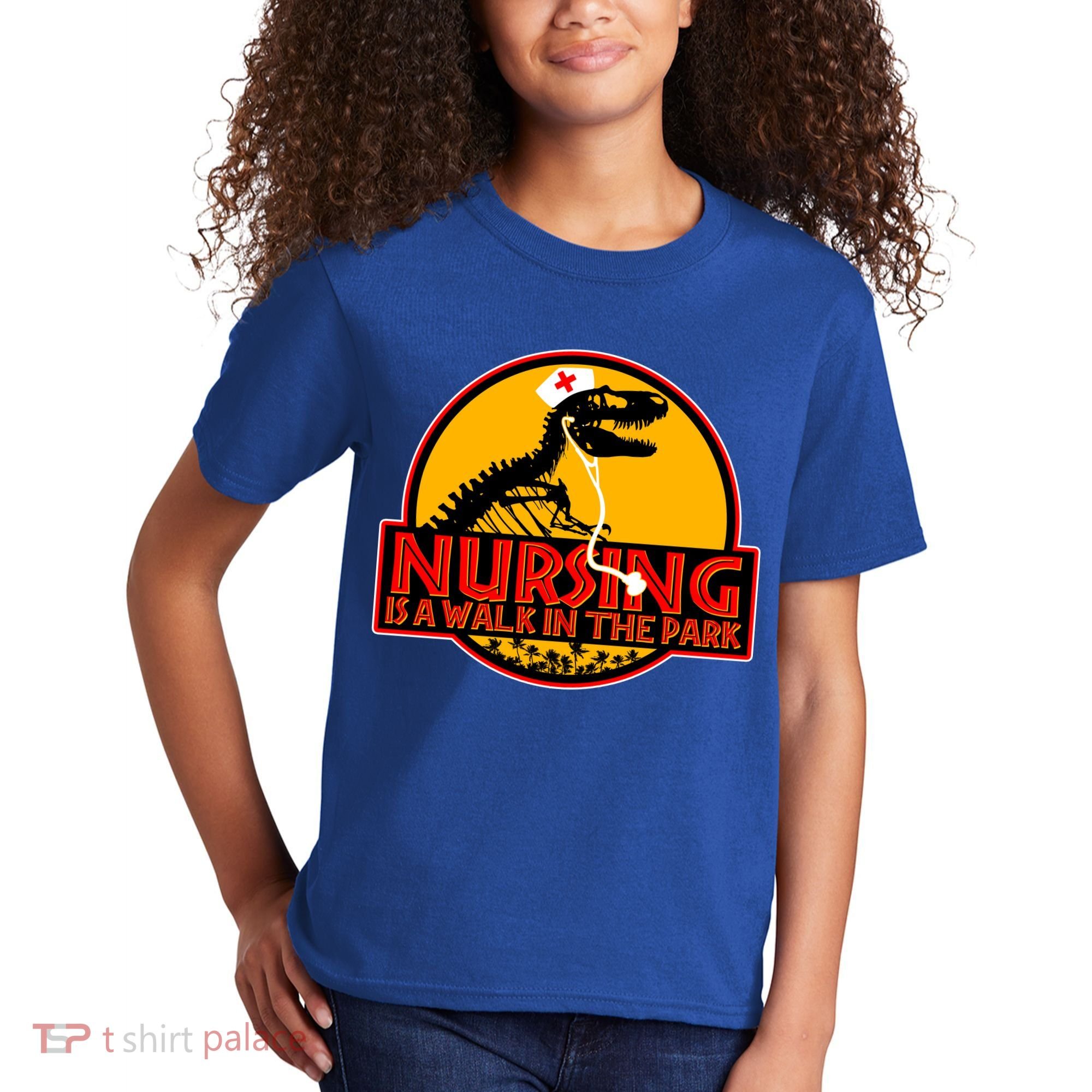 Nursing Is A Walk In The Park Funny Kids T-Shirt
