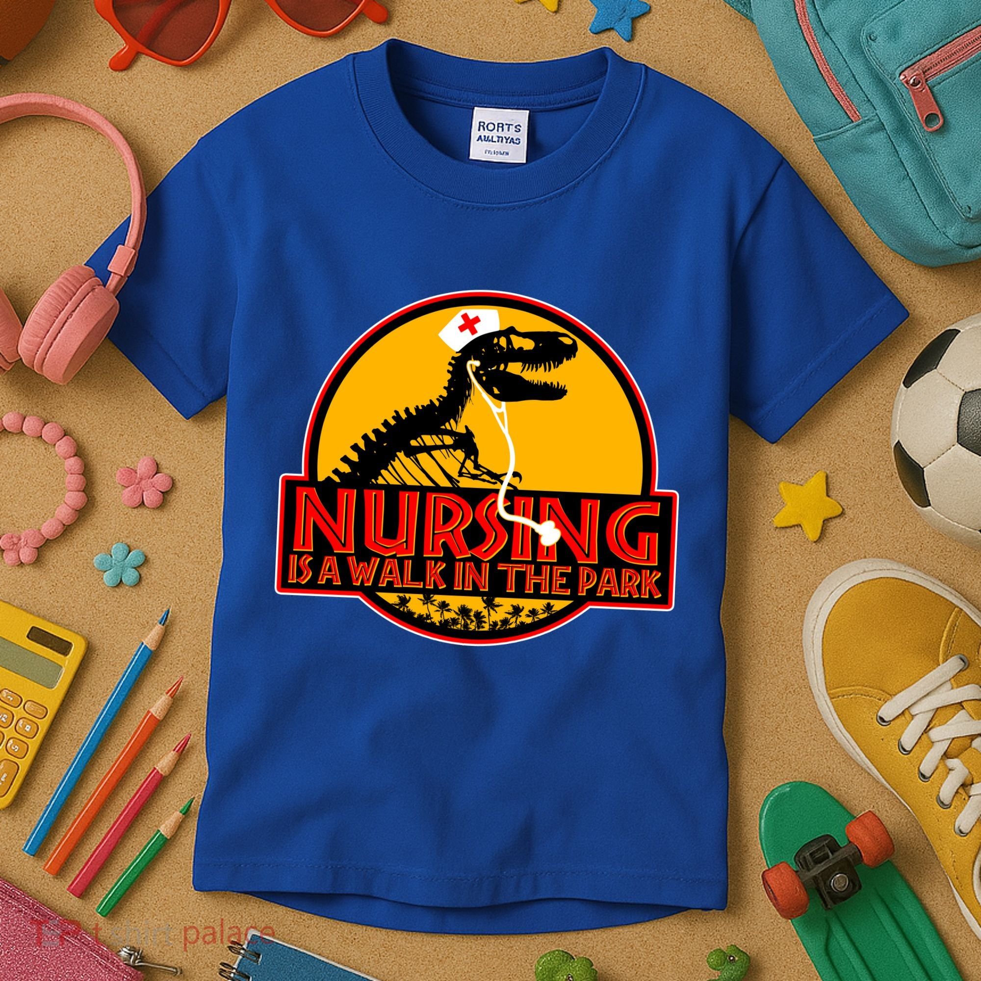 Nursing Is A Walk In The Park Funny Kids T-Shirt