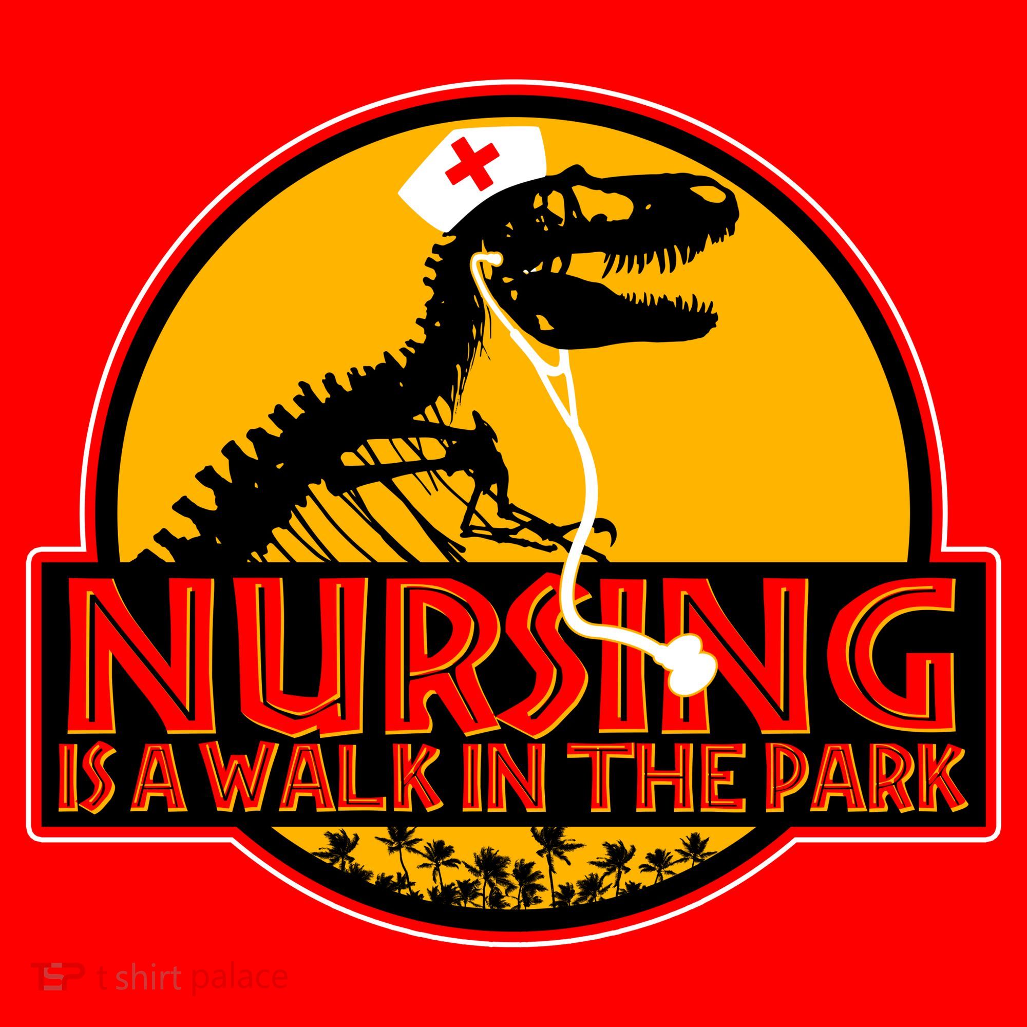Nursing Is A Walk In The Park Funny Santa Hat