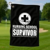 Nursing School Survivor Golf Towel thumb 1