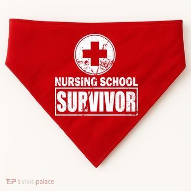 Nursing School Survivor USA-Made Doggie Bandana