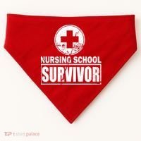 Nursing School Survivor USA-Made Doggie Bandana thumb 0