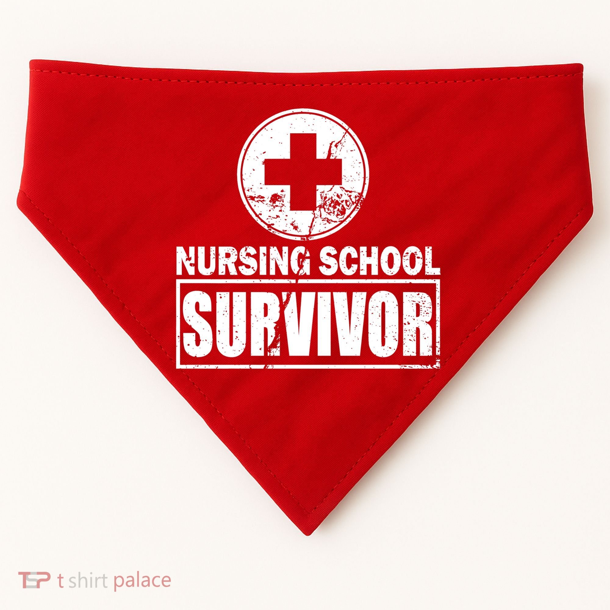 Nursing School Survivor USA-Made Doggie Bandana