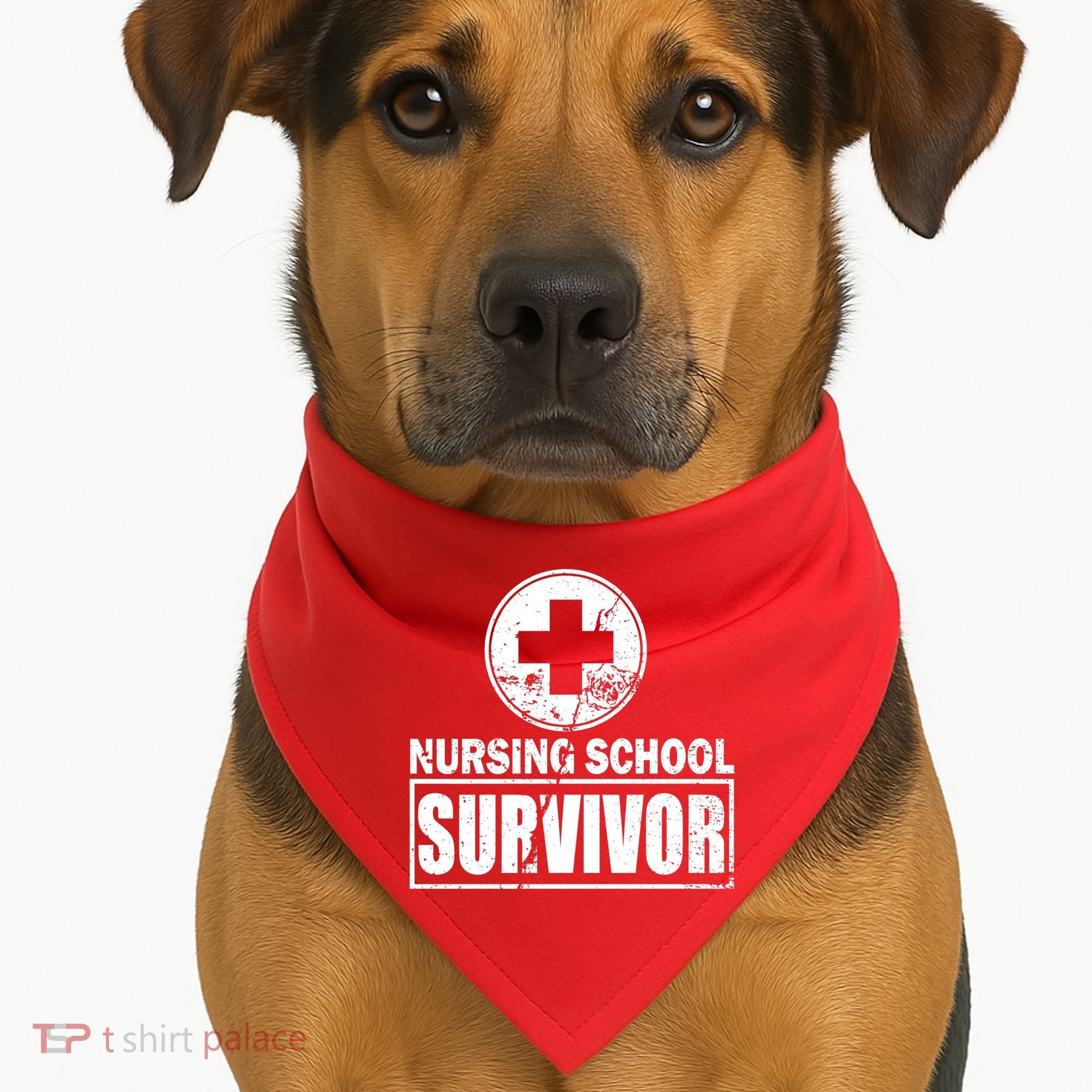 Nursing School Survivor USA-Made Doggie Bandana