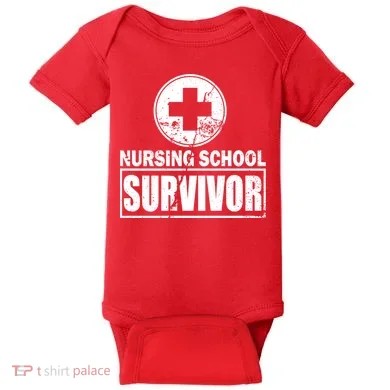Nursing School Survivor Baby Bodysuit