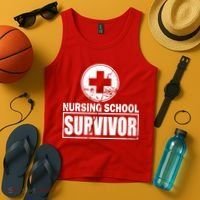 Nursing School Survivor Tank Top thumb 4