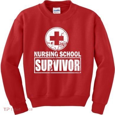 Nursing School Survivor Kids Sweatshirt