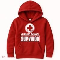 Nursing School Survivor Kids Hoodie thumb 0