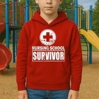 Nursing School Survivor Kids Hoodie thumb 2