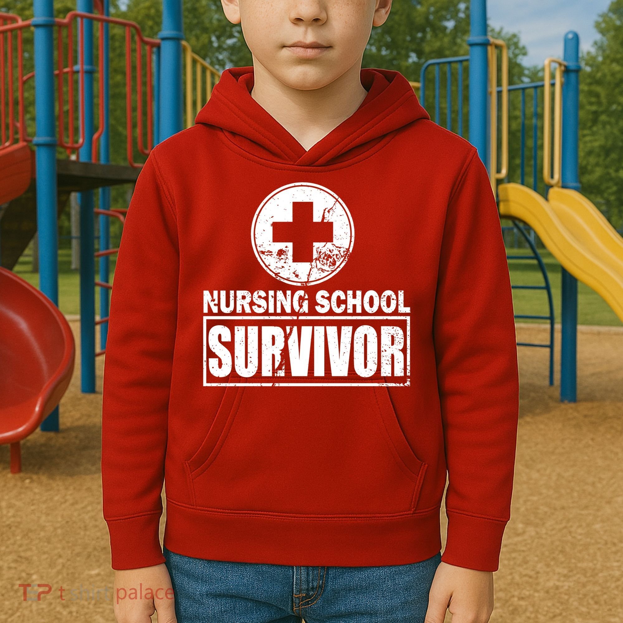 Nursing School Survivor Kids Hoodie