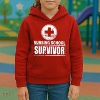 Nursing School Survivor Kids Hoodie thumb 3